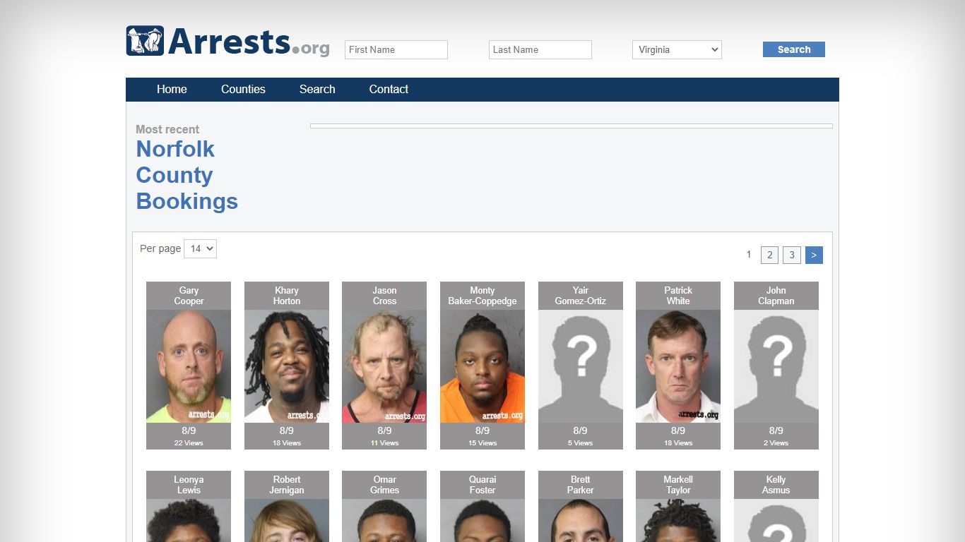 Norfolk County Arrests and Inmate Search